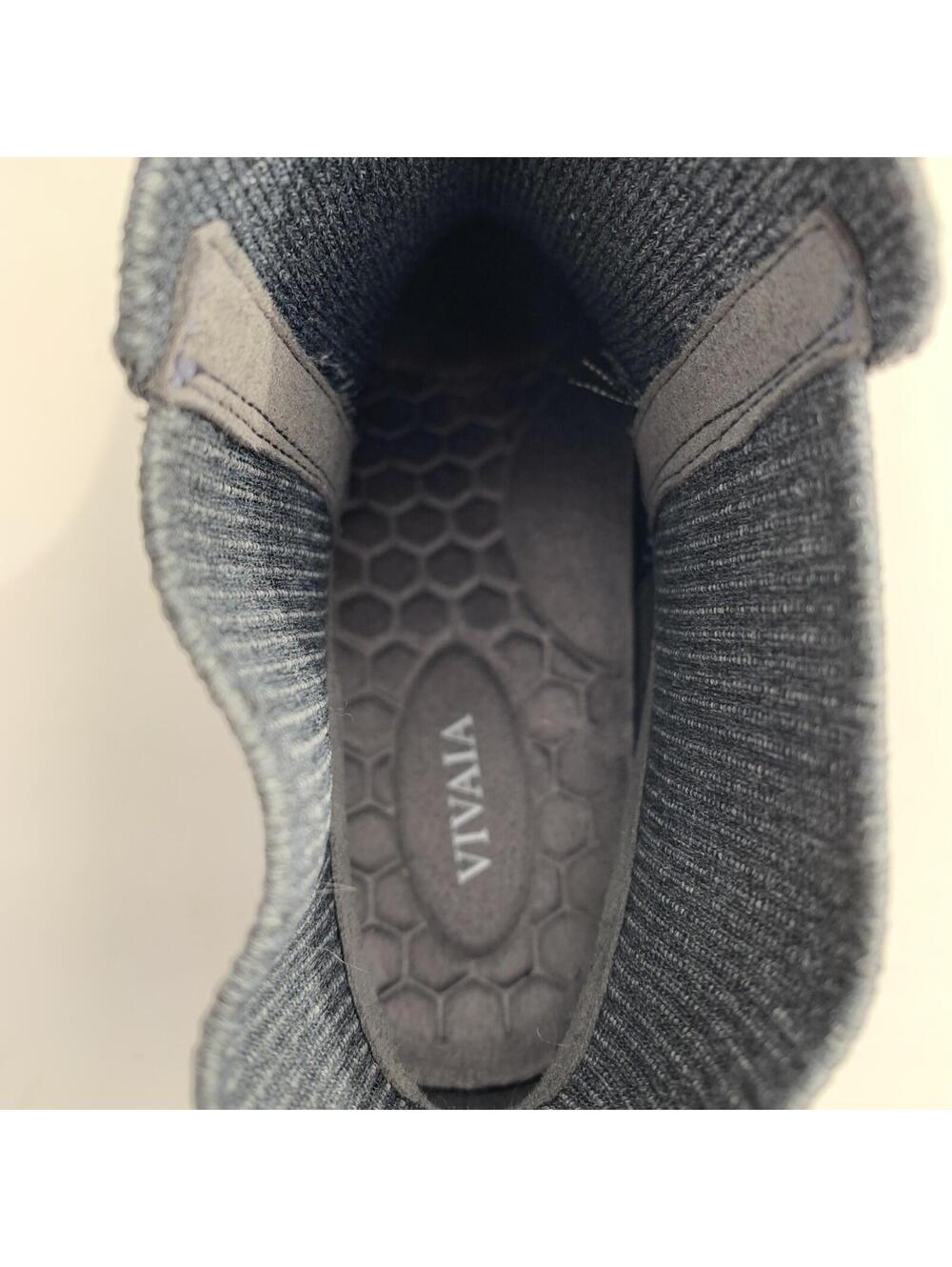 VIVAIA Boots Everly Round Toe Platform Knit Travel Gray Lug Sole 39 Or 8.5 9 Us - Picture 12 of 12